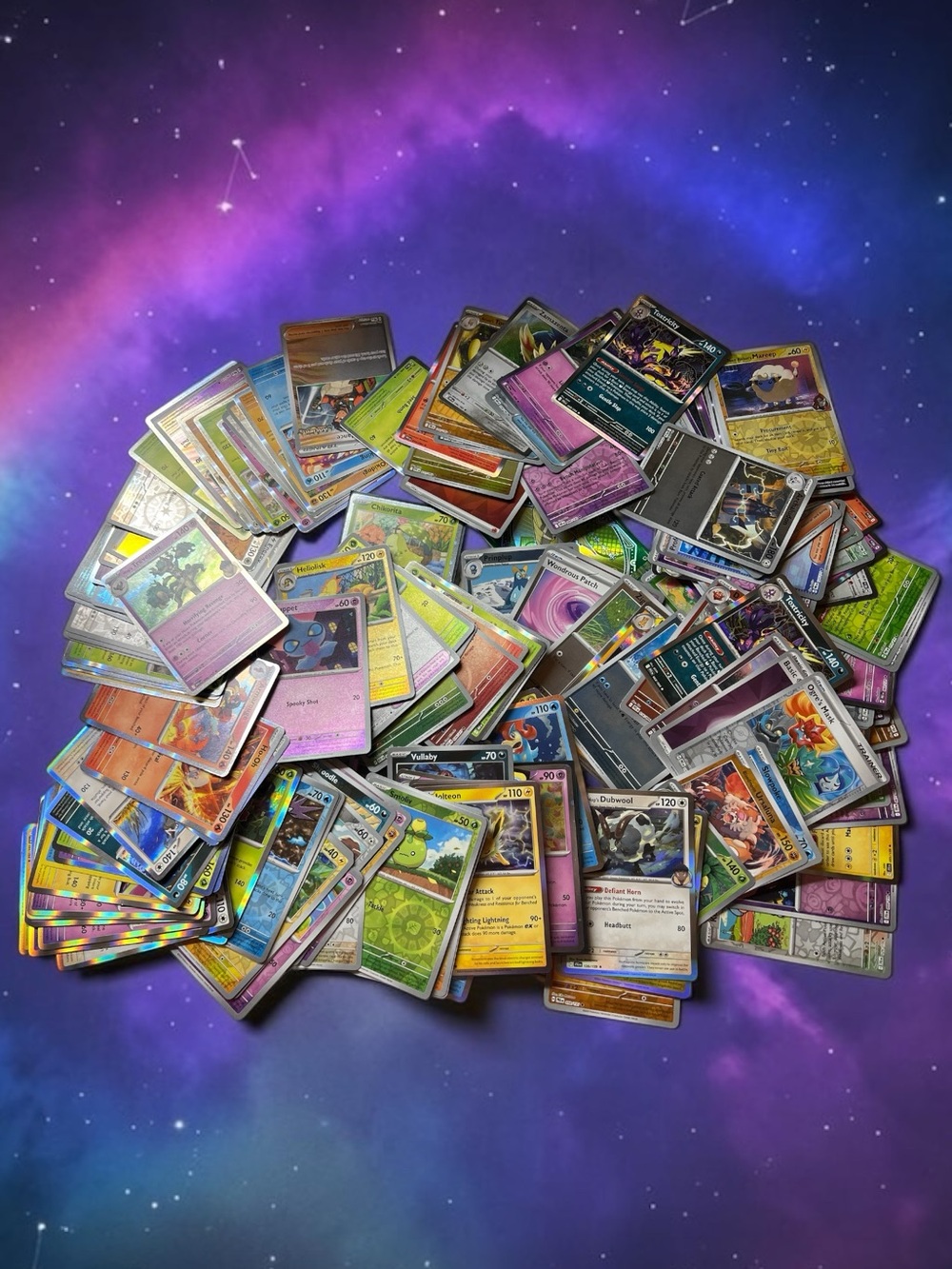 250 + Mostly Reverse Holo Assorted Trading Card Game Pokemon Cards NM